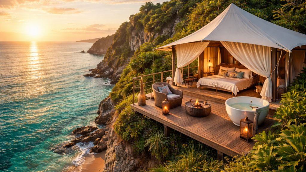 glamping pantai dengan view laut Thumbnail